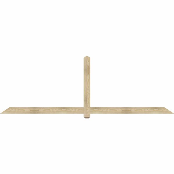Ekena Millwork Eugene Rough Sawn Timber Gable Bracket, Douglas Fir, 108"W x 36"H x 2"D x 4"F, 8/12 Pitch GBW108X36X0204EUG00RDF - main